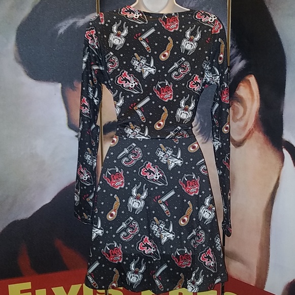 Sourpuss Friday 13th Horror Dress Devil Spider - Picture 7 of 8